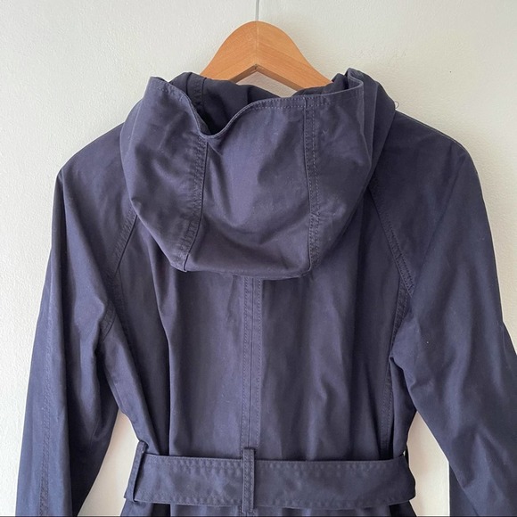 J. Crew Matinee Hooded Trench Coat Style 36326 Size 10 - Picture 11 of 14